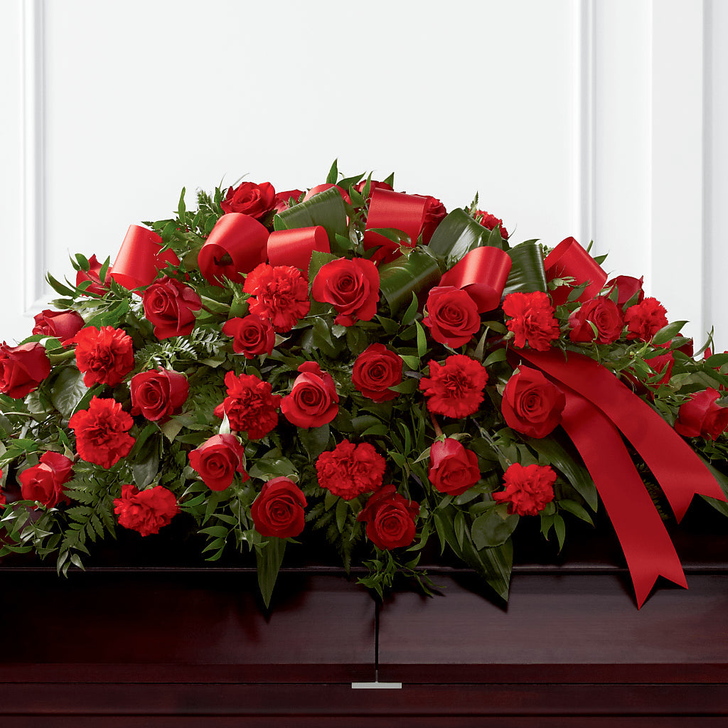 Tribute of Life Casket Spray – Bayport Flower Houses Inc, Bayport NY