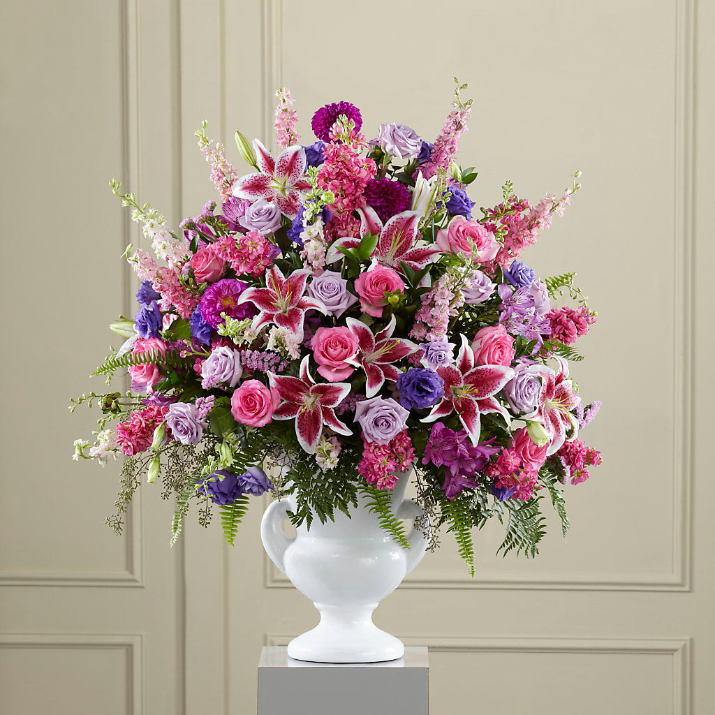 Peaceful Tribute Arrangement – Bayport Flower Houses Inc, Bayport NY
