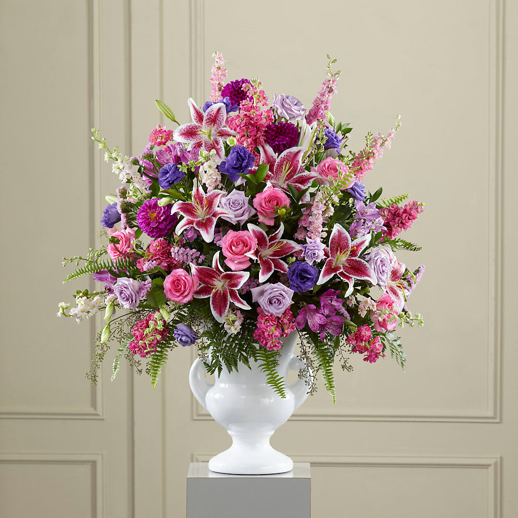 Peaceful Tribute Arrangement – Bayport Flower Houses Inc, Bayport NY