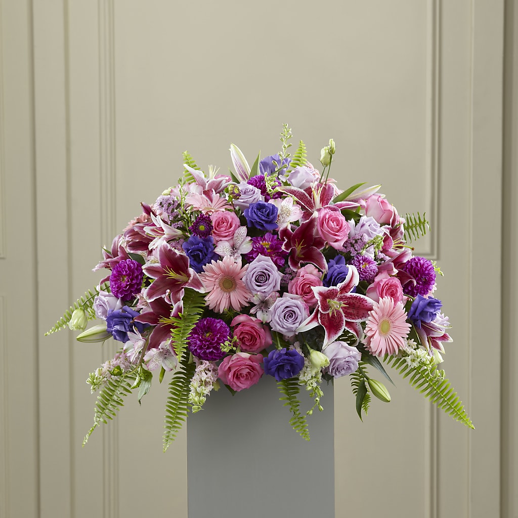 Fare Thee Well Pedestal – Bayport Flower Houses Inc, Bayport NY