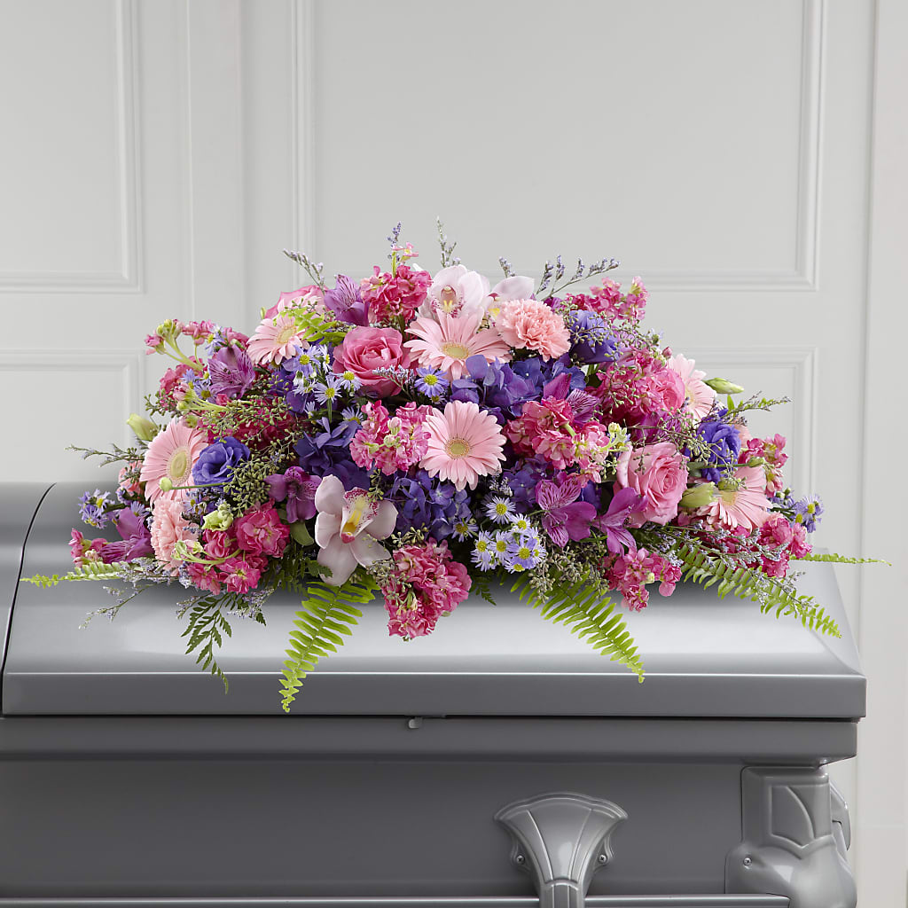 Glorious Garden Casket Spray – Bayport Flower Houses Inc, Bayport NY