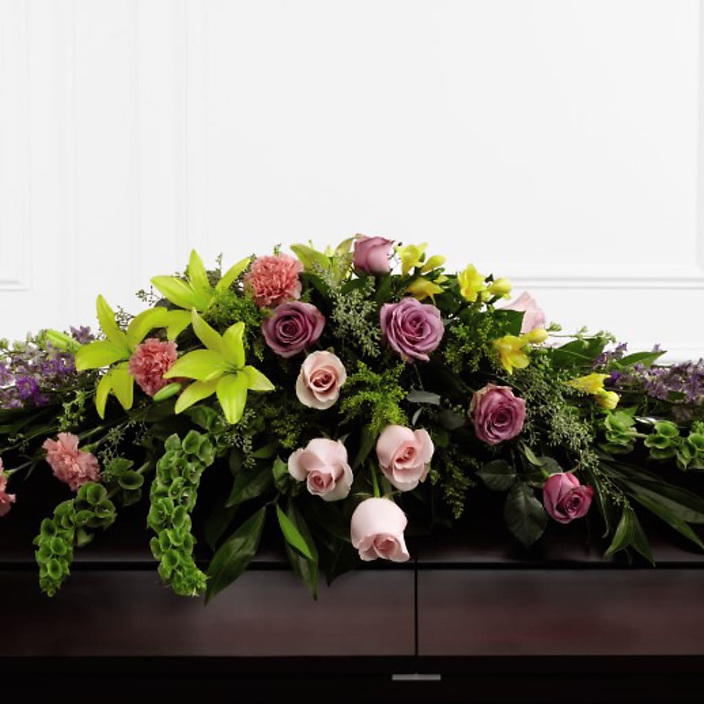 Forever Beloved Casket Spray – Bayport Flower Houses Inc, Bayport NY
