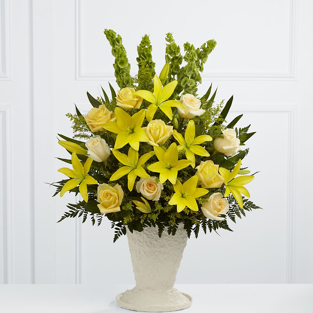 Golden Memories Arrangement – Bayport Flower Houses Inc, Bayport NY