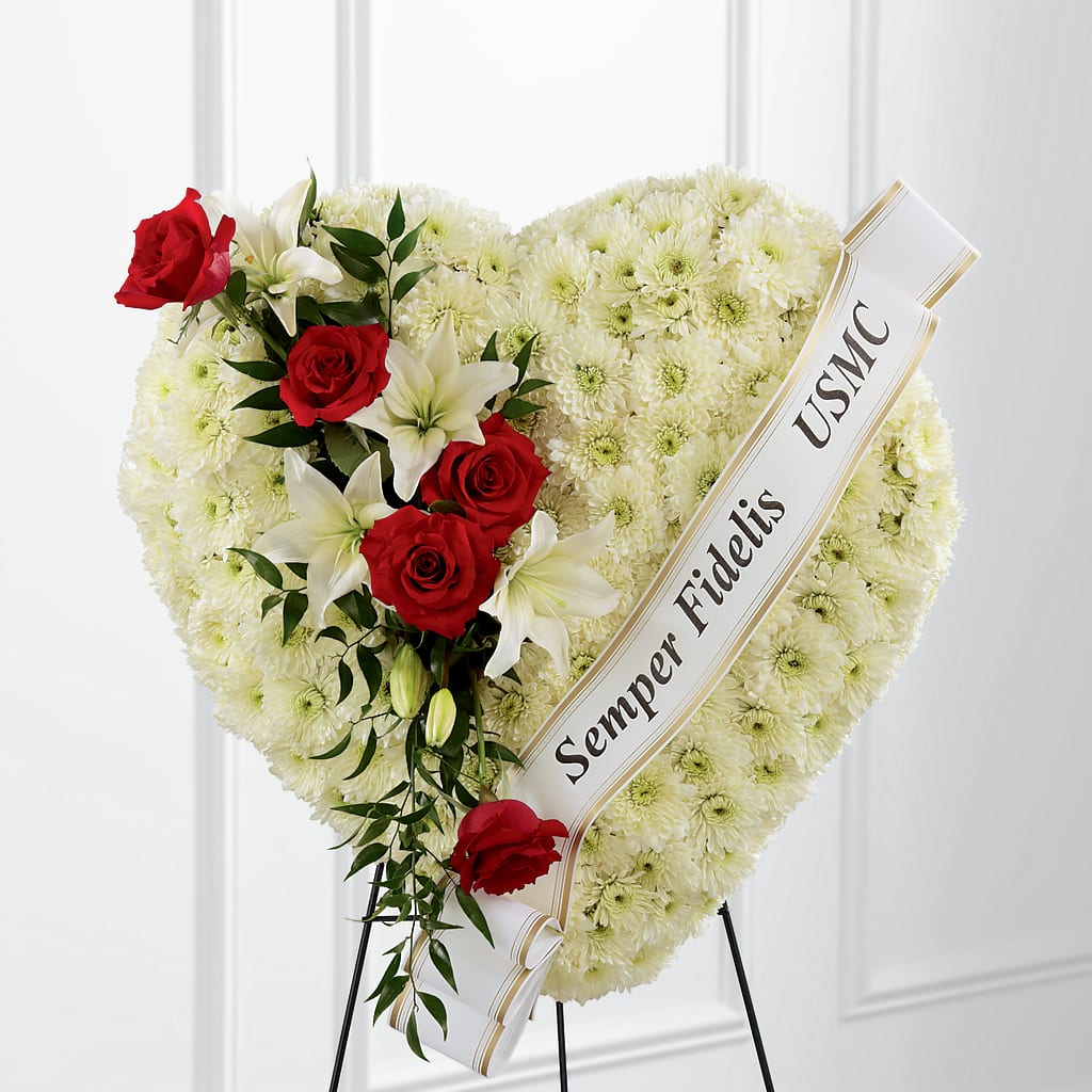 Heartfelt Hero Standing Heart – Bayport Flower Houses Inc, Bayport NY