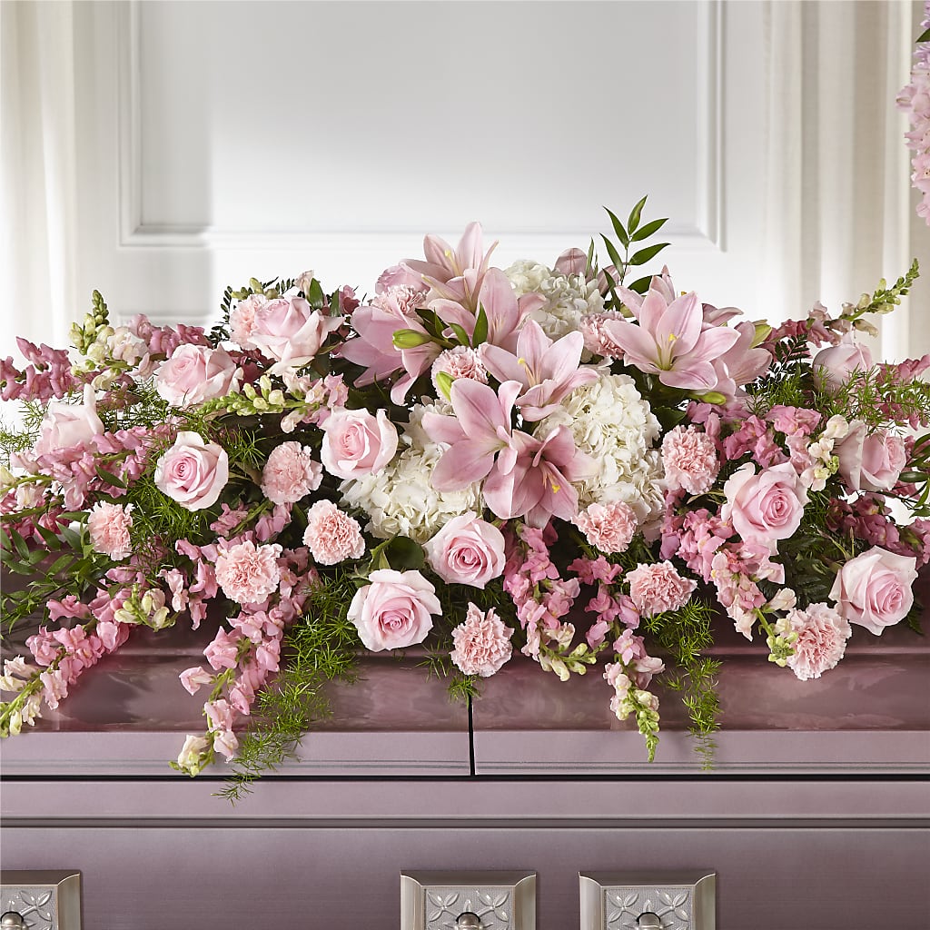 Life & Remembrance Casket Spray – Bayport Flower Houses Inc, Bayport NY
