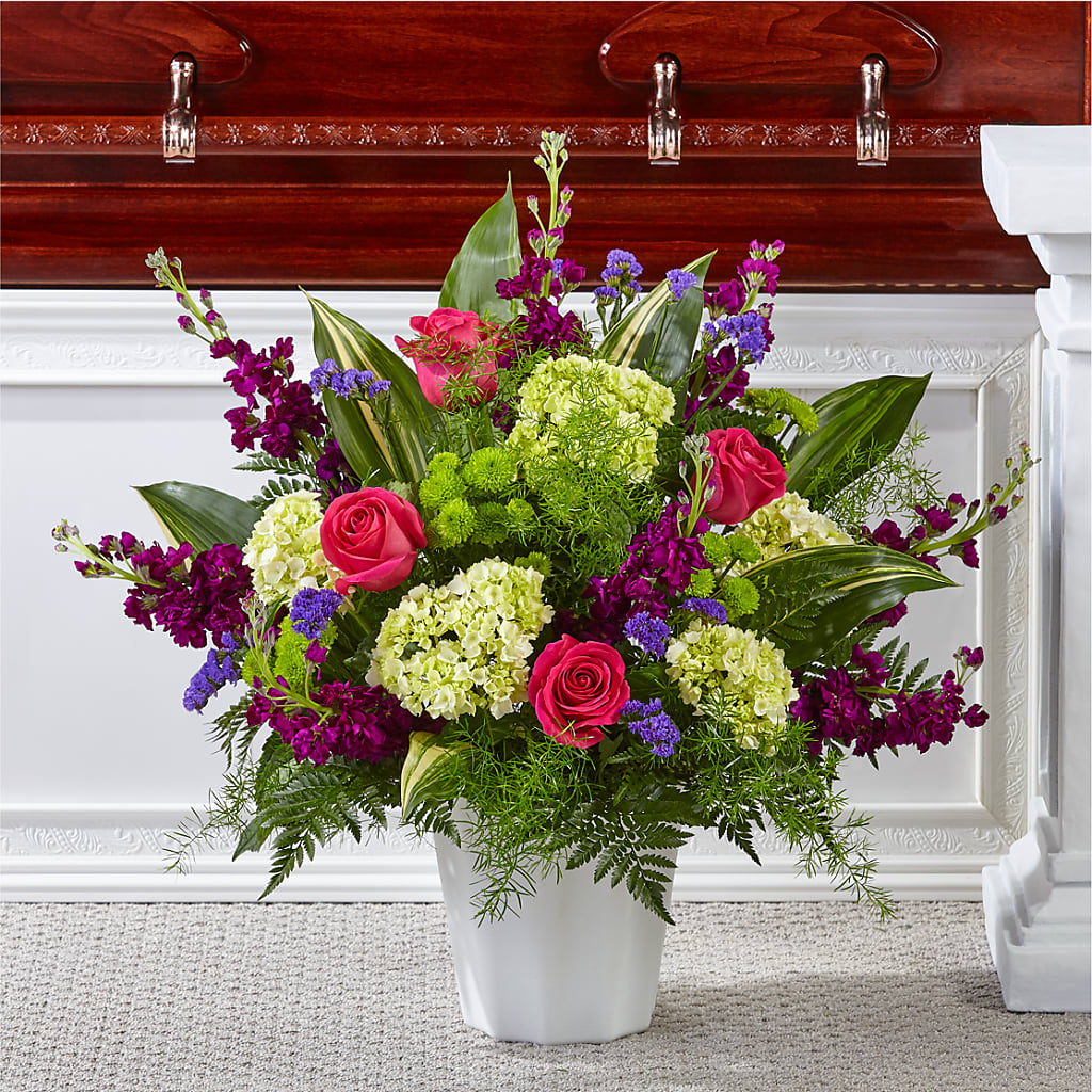 Beautiful Horizons Floor Basket – Bayport Flower Houses Inc, Bayport NY