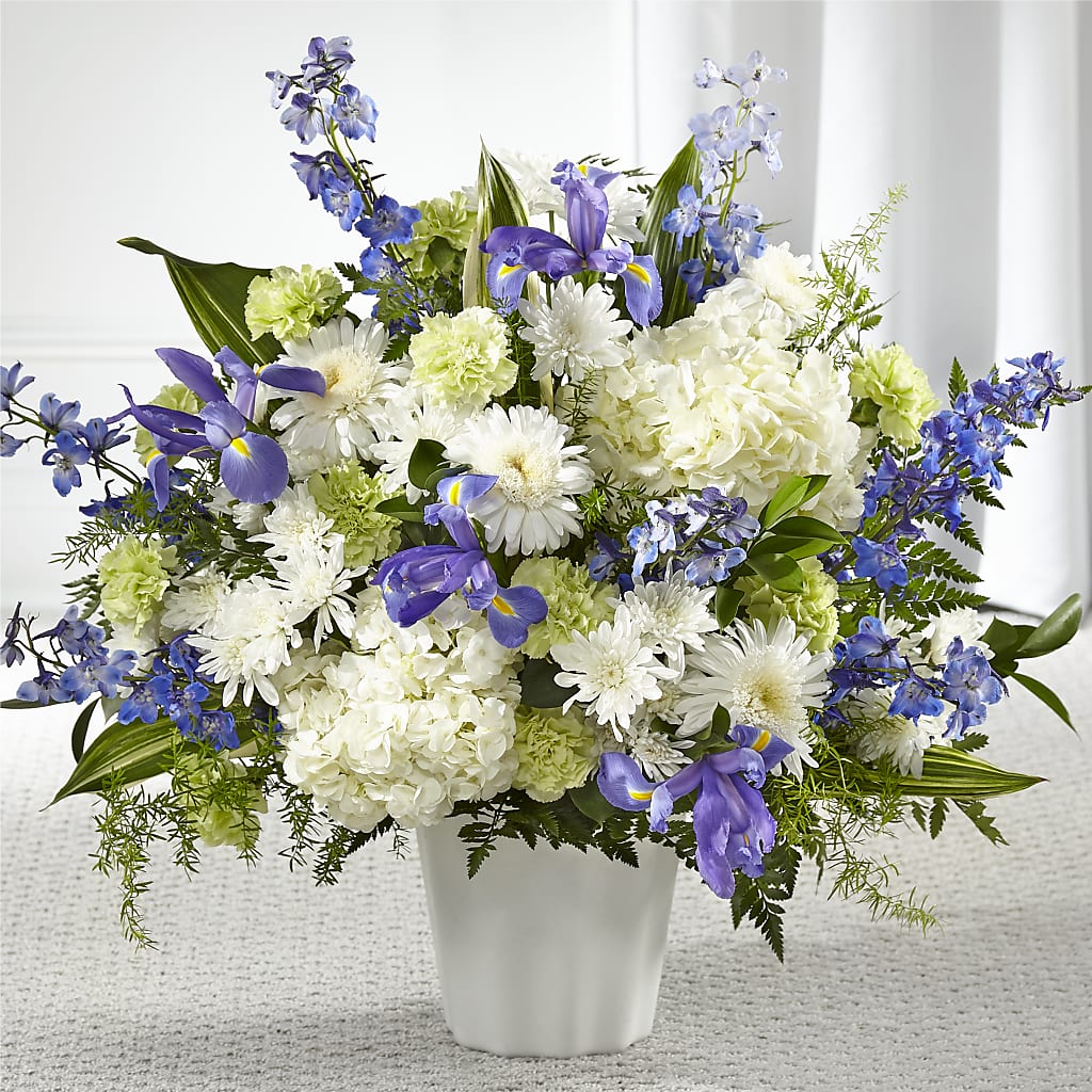 Soft Serenity Floor Basket – Bayport Flower Houses Inc, Bayport NY