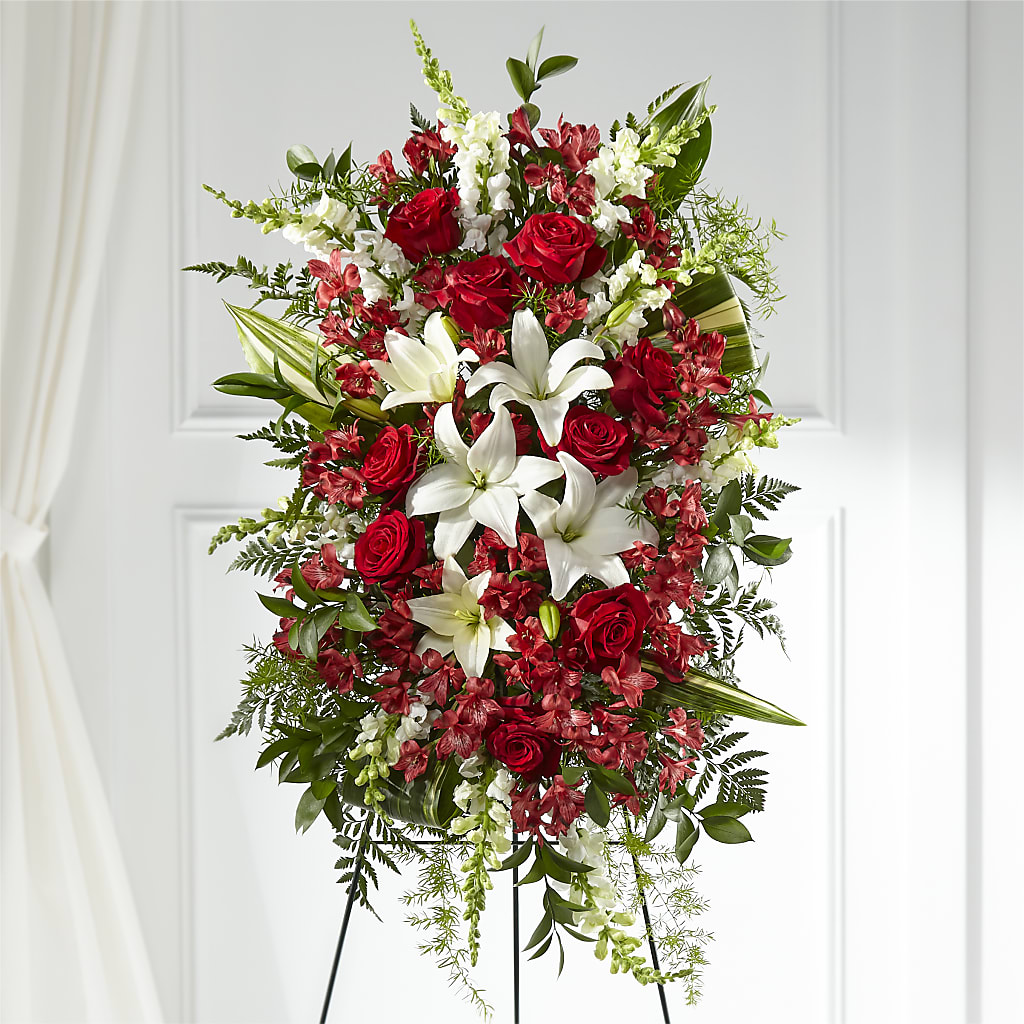 Everlasting Memory Standing Spray – Bayport Flower Houses Inc, Bayport NY