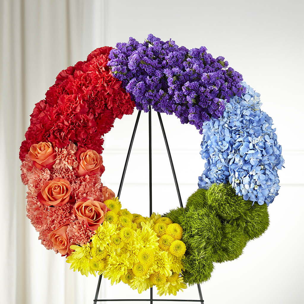 Circle of Love Wreath – Bayport Flower Houses Inc, Bayport NY