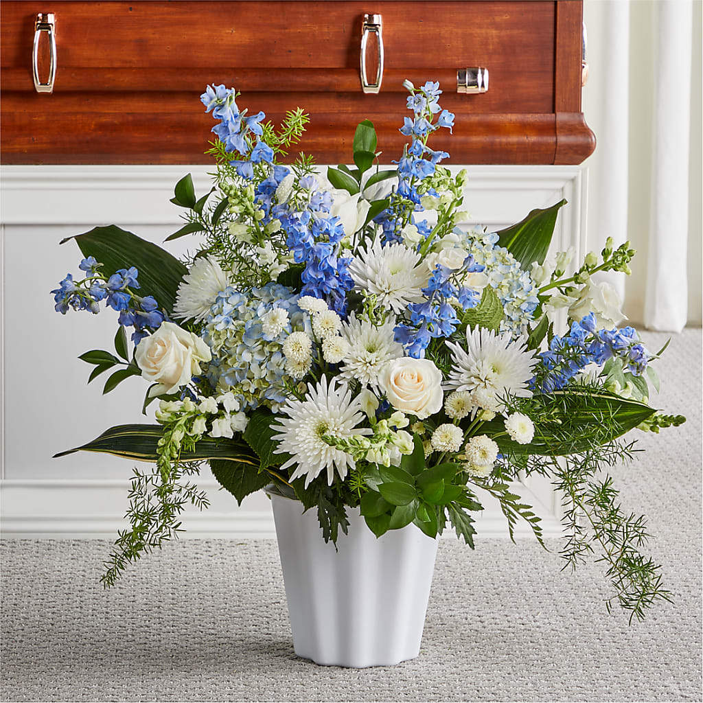 Everlasting Memories Floor Basket – Bayport Flower Houses Inc, Bayport NY