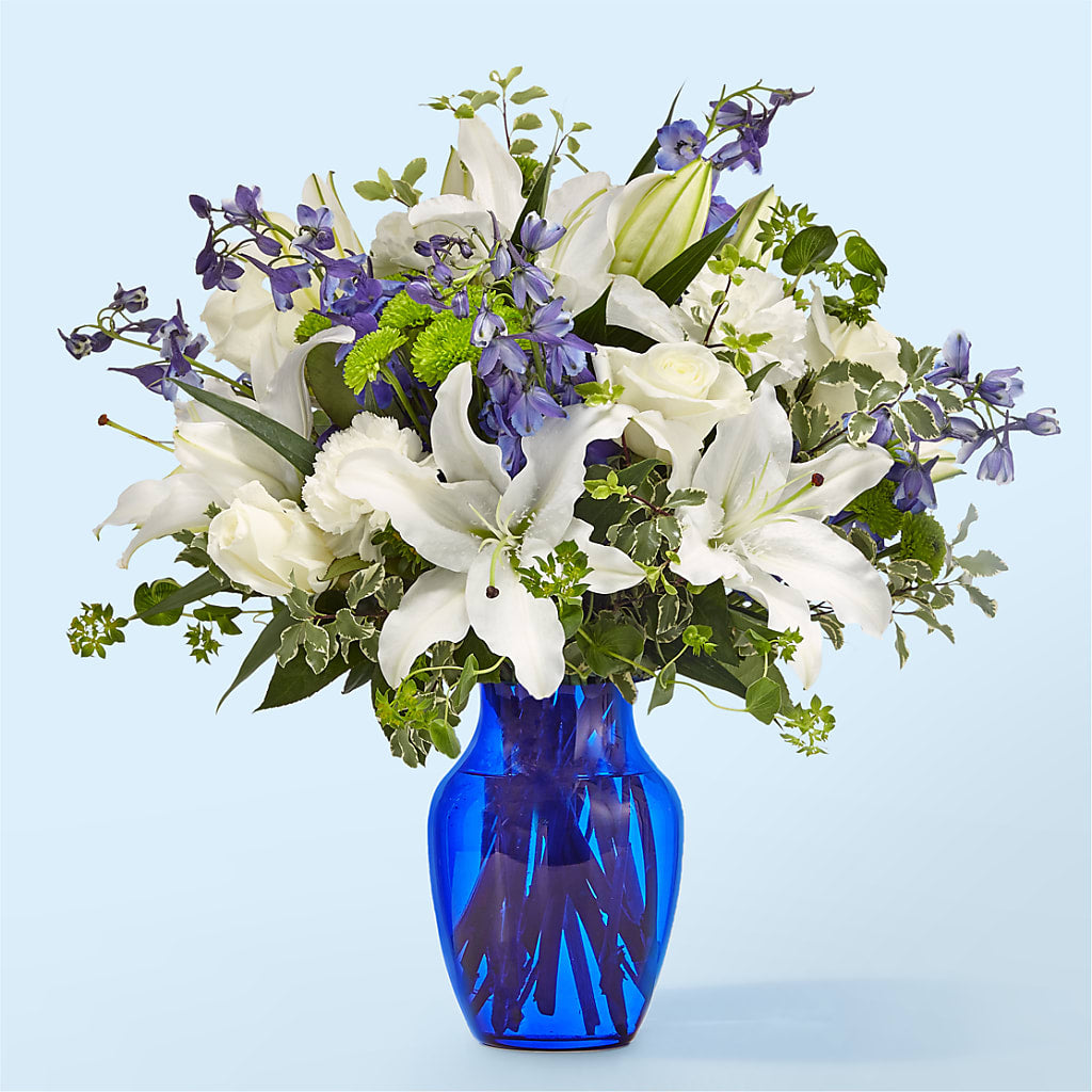 Santorini Bouquet – Bayport Flower Houses Inc, Bayport NY
