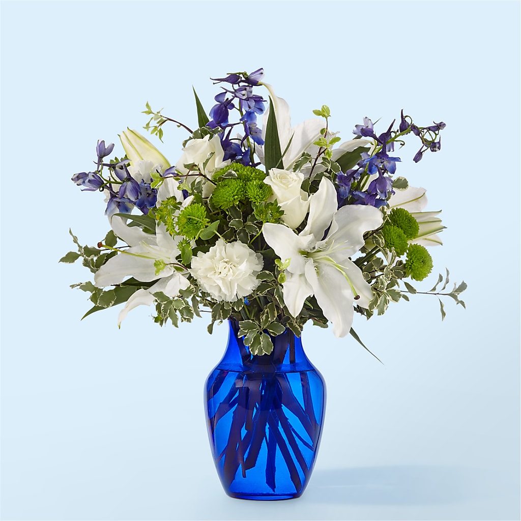 Santorini Bouquet – Bayport Flower Houses Inc, Bayport NY