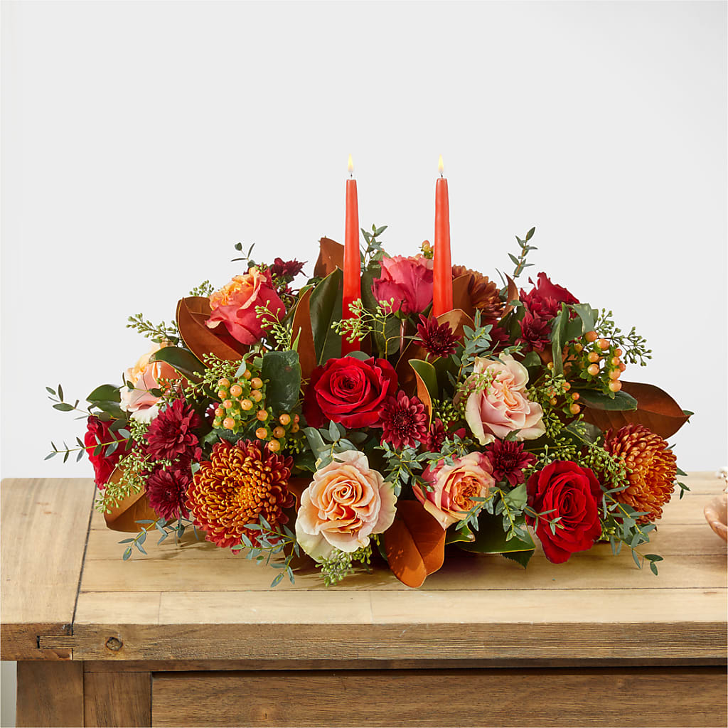 Gather Near Centerpiece – Bayport Flower Houses Inc, Bayport NY
