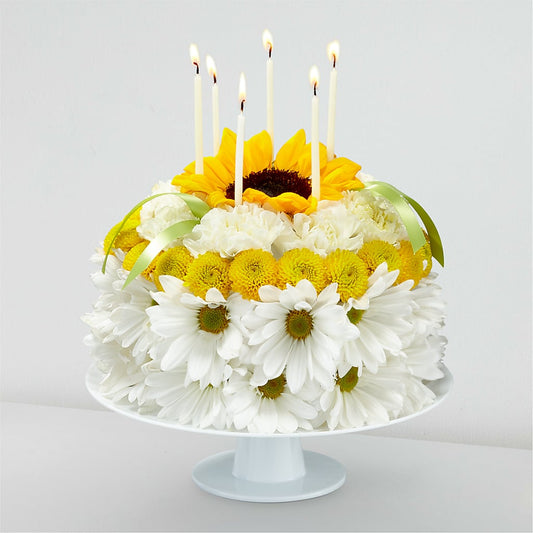 Birthday Smiles Floral Cake –  Bayport Flower Houses Inc, Bayport NY