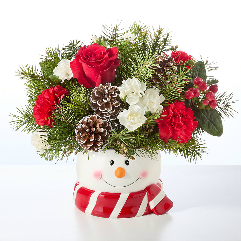 Jolly Snowman Bouquet –  Bayport Flower Houses Inc, Bayport NY