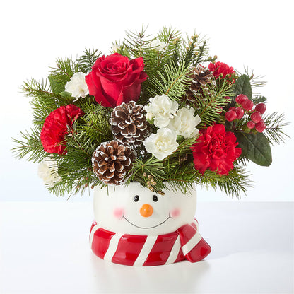 Jolly Snowman Bouquet –  Bayport Flower Houses Inc, Bayport NY
