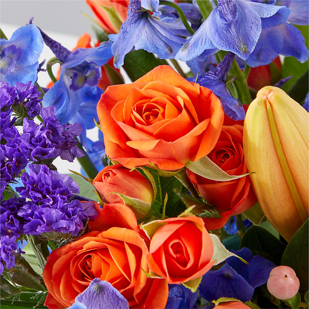 Radiant Citrus Box Bouquet –  Bayport Flower Houses Inc, Bayport NY