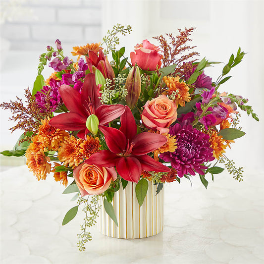 Burgundy Landscape Bouquet –  Bayport Flower Houses Inc, Bayport NY