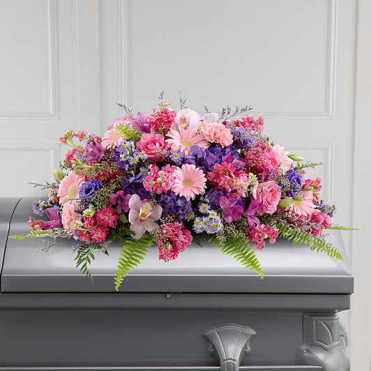 Glorious Garden Casket Spray –  Bayport Flower Houses Inc, Bayport NY
