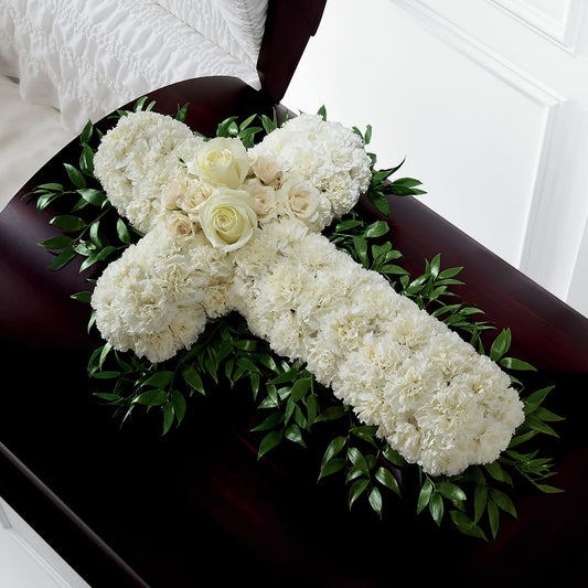 Peaceful Memories Casket Spray (Standard) –  Bayport Flower Houses Inc, Bayport NY