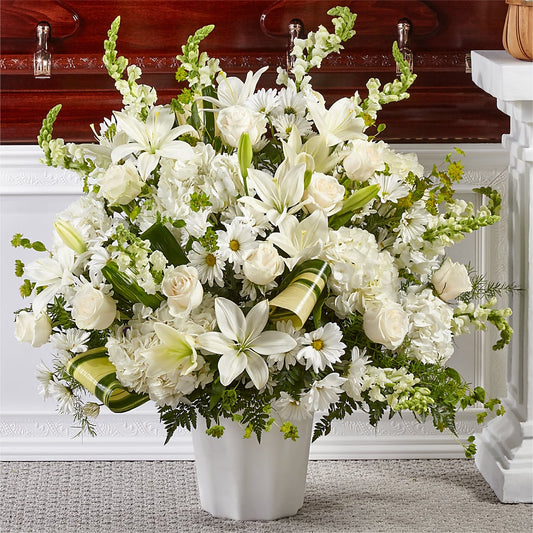 Thoughts of Tranquility Floor Basket –  Bayport Flower Houses Inc, Bayport NY