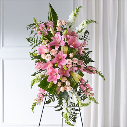 Elegant Embrace Standing Spray –  Bayport Flower Houses Inc, Bayport NY