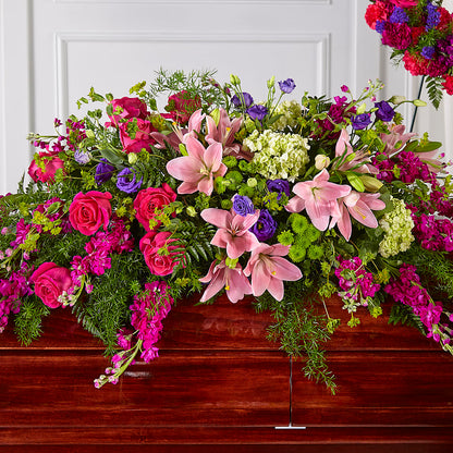 Radiant Tribute Casket Spray –  Bayport Flower Houses Inc, Bayport NY