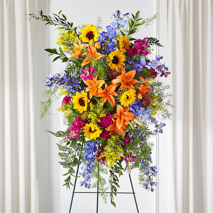Sunlit Memories Standing Spray (Standard) –  Bayport Flower Houses Inc, Bayport NY