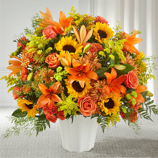 Harvest Thoughts Floor Basket –  Bayport Flower Houses Inc, Bayport NY