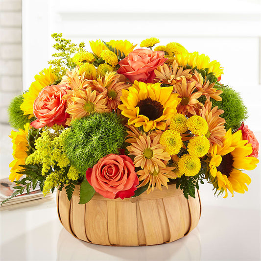 Harvest Sunflower Basket –  Bayport Flower Houses Inc, Bayport NY