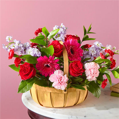Pink Picnic Basket –  Bayport Flower Houses Inc, Bayport NY