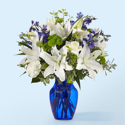 Santorini Bouquet –  Bayport Flower Houses Inc, Bayport NY