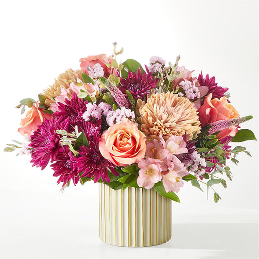 Berry Cobbler Bouquet with Ivory Vase –  Bayport Flower Houses Inc, Bayport NY