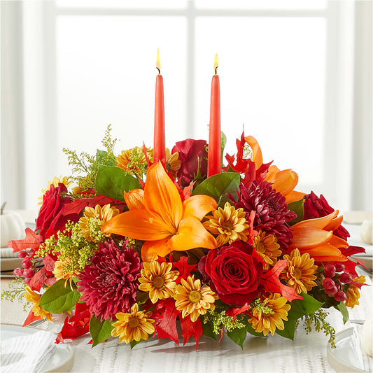 Autumn's Embrace Centerpiece –  Bayport Flower Houses Inc, Bayport NY
