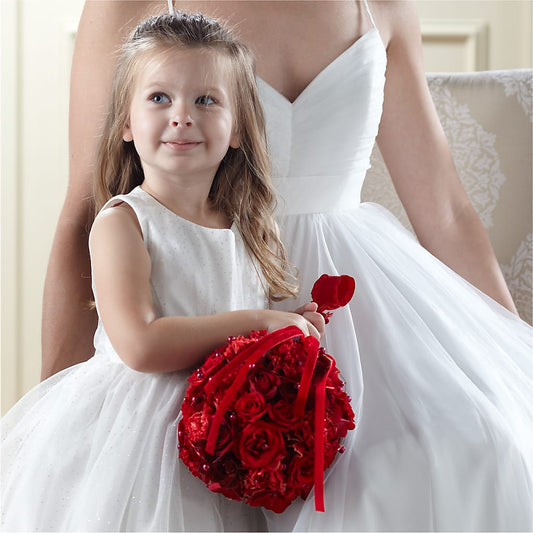 Pure at Heart Flower Girl Arrangement –  Bayport Flower Houses Inc, Bayport NY